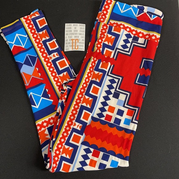 LuLaRoe New TC Tall & Curvy Geometric Leggings NWT - Picture 6 of 7